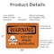 Signmission Keep Out Poison Baited Area OSHA Warning Sign, Plastic, 10in W x 7in L, 2PK OS-2PACK-WS-P-710-L-12224 - alternate 7